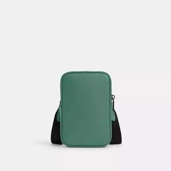 Кроссбоди Coach Outlet Aden, цвет Black Antique Nickel/Bright Green