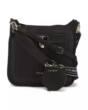 Кроссбоди Jessie с 2 ремнями и сумочкой для монет Steve Madden, черный