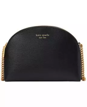 Кроссбоди с куполом из сафьяновой кожи Morgan Kate Spade New York, черный