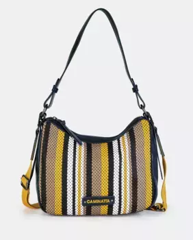 Кроссбоди с логотипом Caminatta, тёмно-синий