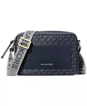 Кроссбоди с логотипом Jet Set East West Michael Kors, синий