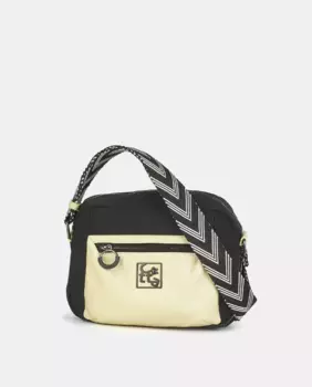 Кроссбоди зеленого цвета Caminatta, чёрный