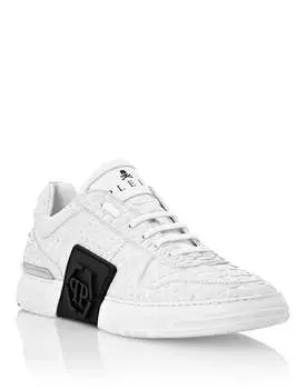 КРОССОВКИ LO-TOP PHANTOM KICK$ PYTHON HEXAGON Philipp Plein, белый