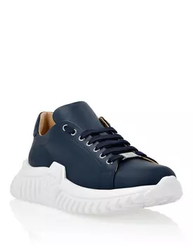 КРОССОВКИ LO-TOP SUPERSONIC Philipp Plein, цвет Dark Blue