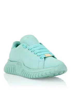 КРОССОВКИ LO-TOP SUPERSONIC Philipp Plein, цвет Light Blue