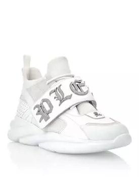 КРОССОВКИ RUNNER GOTHIC PLEIN Philipp Plein, белый