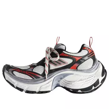 Кроссовки 10xl sneaker 'grey white red' Balenciaga, серый