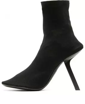 Кроссовки 110mm stretch heeled boots 'black' Balenciaga, черный