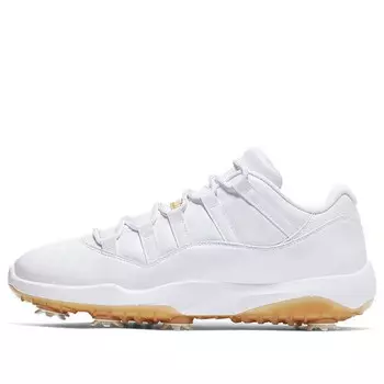 Кроссовки 11 low golf 'metallic gold' Air Jordan, белый