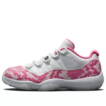 Кроссовки 11 retro low 'pink snakeskin' Air Jordan, белый