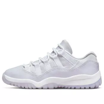 Кроссовки 11 ретро низкие Air Jordan, белый