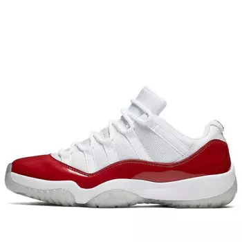 Кроссовки 11 ретро низкие Air Jordan, белый