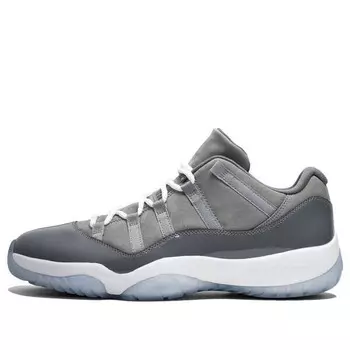 Кроссовки 11 ретро низкие Air Jordan, серый
