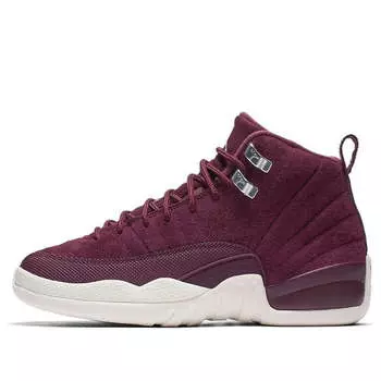 Кроссовки 12 ретро Air Jordan, бордовый