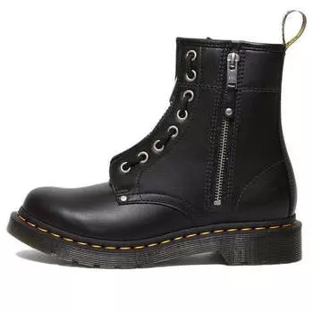 Кроссовки 1460 double zip leather lace up boots 'black' Dr. Martens, черный