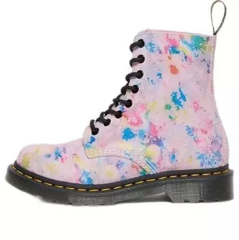 Кроссовки 1460 pascal rainbow suede lace up boots 'pink' Dr. Martens, розовый