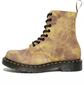 Кроссовки 1460 pascal tie dye leather lace up boots 'burnt yellow' Dr. Martens, желтый
