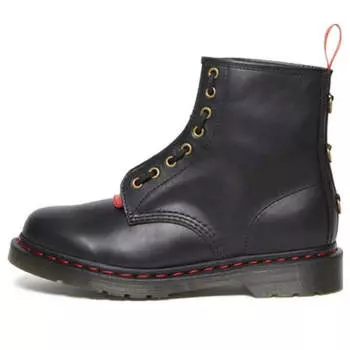Кроссовки 1460 year of the rabbit leather lace up boots 'black red' Dr. Martens, черный