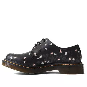 Кроссовки 1461 leather heart printed 'black' Dr. Martens, черный