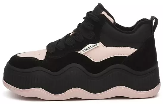 Кроссовки 15 MINS Lifestyle Shoes Women's Mid-top, черный/розовый