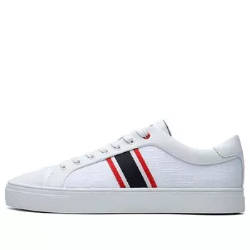 Кроссовки 1911 stripe low-top board shoes white Fila, белый