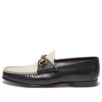 Кроссовки 1953 horsebit loafers 'black off white' Gucci, черный