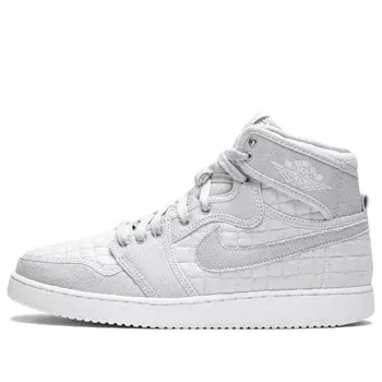 Кроссовки 1 ajko high quilted 'pure platinum' Air Jordan, мультиколор