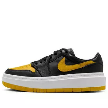 Кроссовки 1 elevate low 'black yellow ochre' Air Jordan, черный