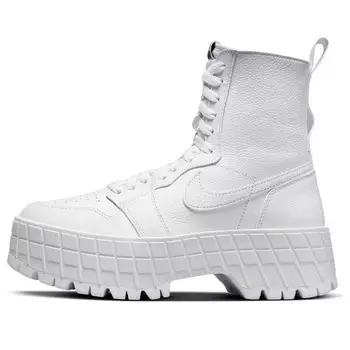 Кроссовки 1 high brooklyn 'triple white' Air Jordan, белый