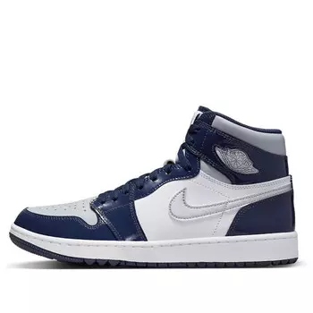 Кроссовки 1 high golf 'midnight navy' Air Jordan, белый