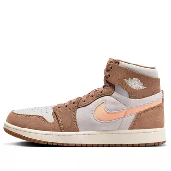 Кроссовки 1 high zoom comfort 2 'archaeo brown' Air Jordan, коричневый