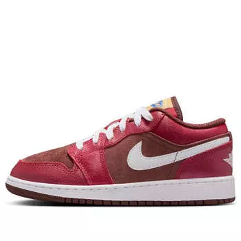 Кроссовки 1 low Air Jordan, красный