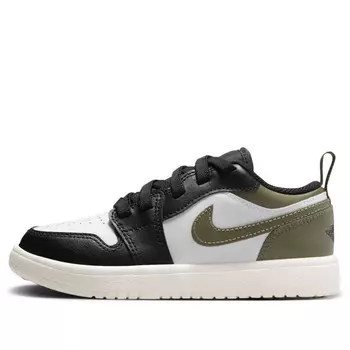 Кроссовки 1 low alt 'black medium olive white' Air Jordan, черный