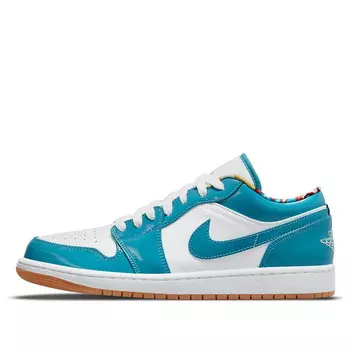Кроссовки 1 low 'barcelona' Air Jordan, бирюзовый