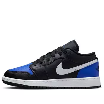 Кроссовки 1 low 'black game royal white' Air Jordan, черный