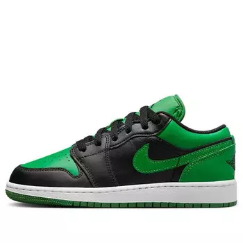 Кроссовки 1 low 'black & lucky green' Air Jordan, черный