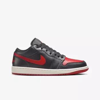 Кроссовки 1 Low 'Bred&Sail' Jordan, красный