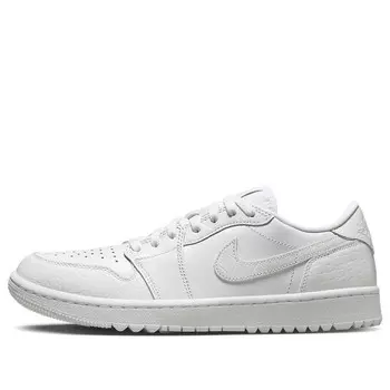 Кроссовки 1 low og golf 'white croc' Air Jordan, белый