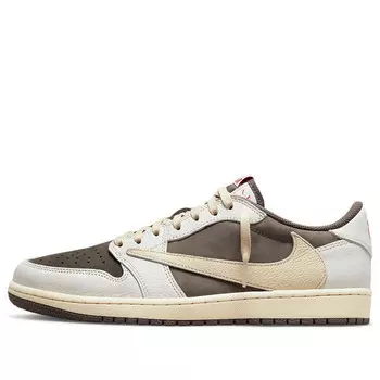 Кроссовки 1 low og x travis scott 'reverse mocha' Air Jordan, мультиколор