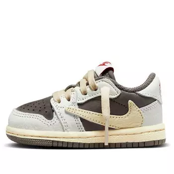 Кроссовки 1 low og x travis scott 'reverse mocha' Air Jordan, мультиколор