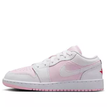 Кроссовки 1 low 'pink foam white' Air Jordan, розовый