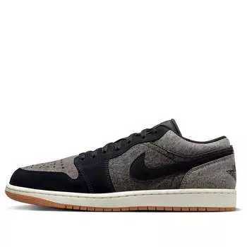 Кроссовки 1 low se 'black denim' Air Jordan, черный
