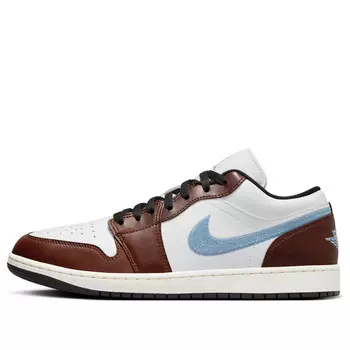 Кроссовки 1 low se 'brown blue grey' Air Jordan, белый