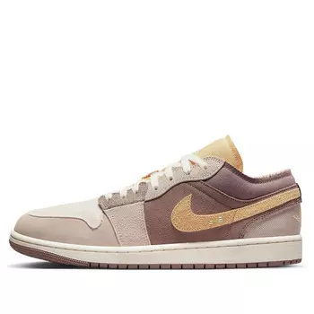 Кроссовки 1 low se craft 'inside out - taupe haze' Air Jordan, коричневый