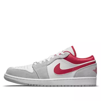 Кроссовки 1 low se 'light smoke grey gym red' Air Jordan, серый