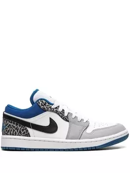Кроссовки 1 Low SE True Blue Jordan, белый