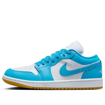 Кроссовки 1 low 'white dark powder blue' Air Jordan, белый