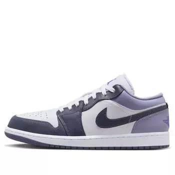 Кроссовки 1 low 'white purple' Air Jordan, белый