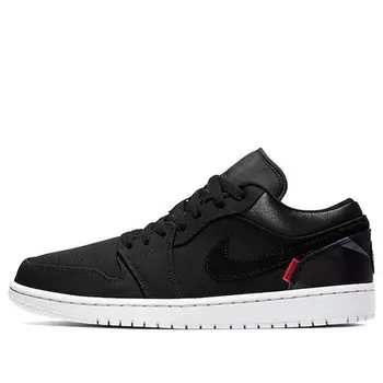 Кроссовки 1 low x paris saint germain Air Jordan, черный