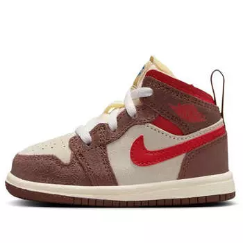 Кроссовки 1 mid Air Jordan, бежевый
